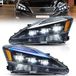 Headlight Assembly Fit for Lexus IS250 IS250C IS350 IS350C IS220d 2006-2012, ISF 2008-2014, Plug-and-play, Amber