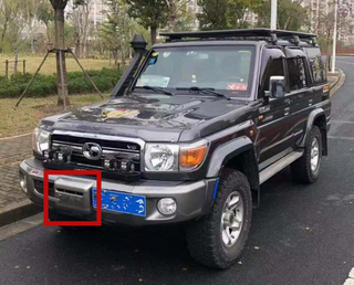 Bumper winch cover for Land Cruiser FJ79 LC79 pickup hardtop