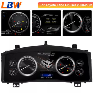 For Toyota Land Cruiser 2008-2022 Car Digital Instrument LCD Cluster Speedometer