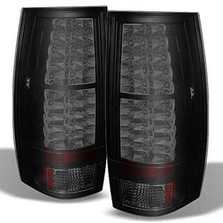 Tail Lights for Suburban Tahoe Yukon  Denali (2007-14) Rear Black Smoke LED