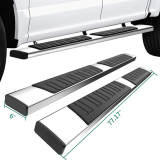 Aluminum Side bars for GMC Chevy Silverado/GMC Sierra 2007-2018 (Chrome)