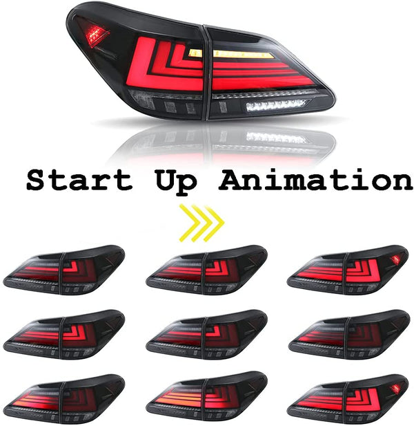 LED Tail Lights For Lexus RX350 RX450 2009-2015 With Start Up Animation