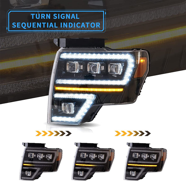 New Headlights Compatible with Ford F-150 2009-2014