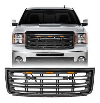 Front Grille for GMC Sierra 2007-2013 (Black Matte)