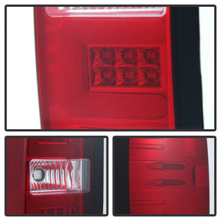 Tail Lights for G.M.C Silverado 2014-2015 RED LED CLEAR